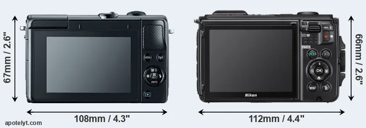 Comparison M100 or W300 rear