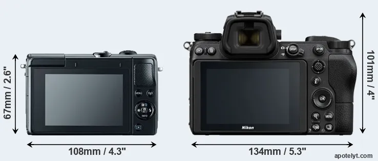 Comparison M100 or Z6 rear