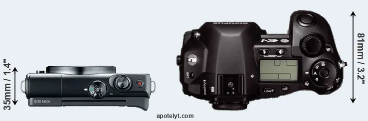 Compare M100 versus E-1 top