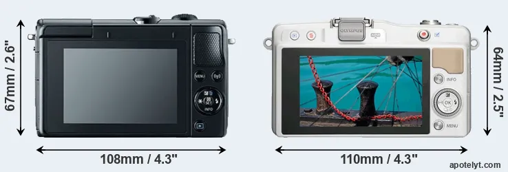 Comparison M100 or E-PM2 rear