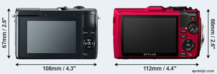 Comparison M100 or TG-4 rear