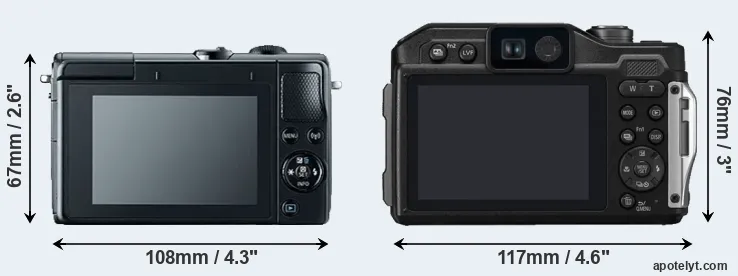 Comparison M100 or FT7 rear