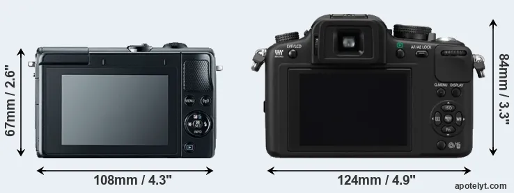 Comparison M100 or G10 rear