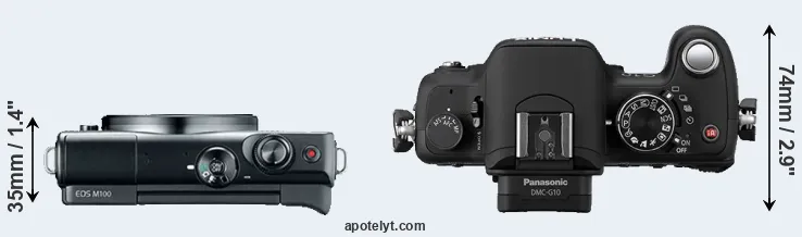 Compare M100 versus G10 top