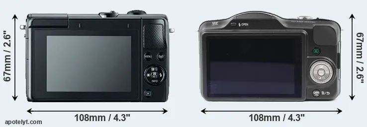 Comparison M100 or GF3 rear