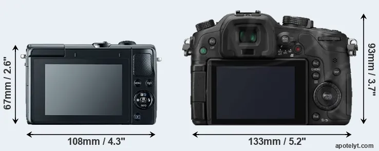 Comparison M100 or GH3 rear