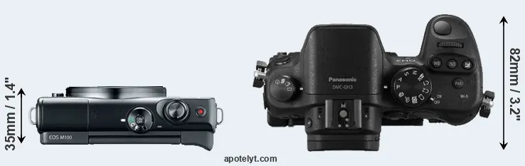 Compare M100 versus GH3 top
