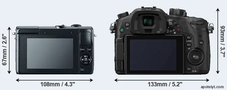 Comparison M100 or GH4 rear