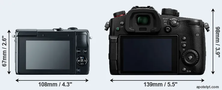 Comparison M100 or GH5s rear
