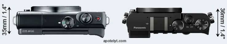 Compare M100 versus GM5 top