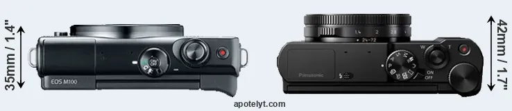 Compare M100 versus LX10 top
