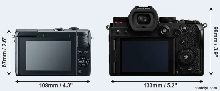 Comparison M100 or S5 rear