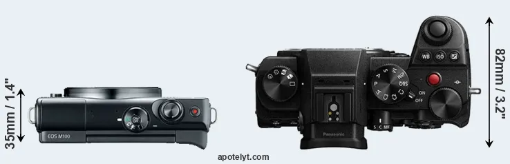 Compare M100 versus S5 top