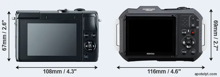Comparison M100 or WG-1000 rear