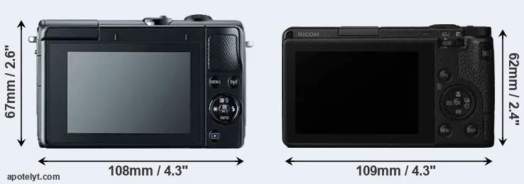Comparison M100 or GR III rear