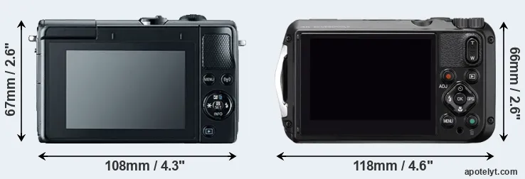 Comparison M100 or WG-6 rear