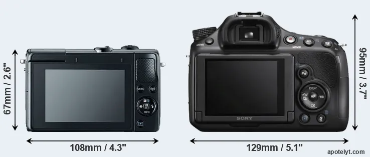 Comparison M100 or A58 rear