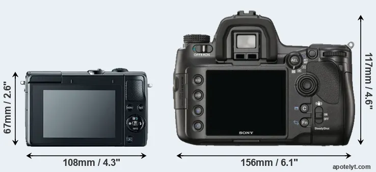 Comparison M100 or A900 rear