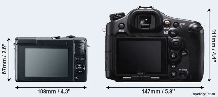 Comparison M100 or A99 rear