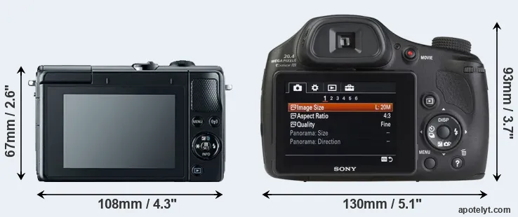 Comparison M100 or HX350 rear