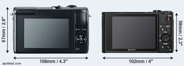 Comparison M100 or HX95 rear