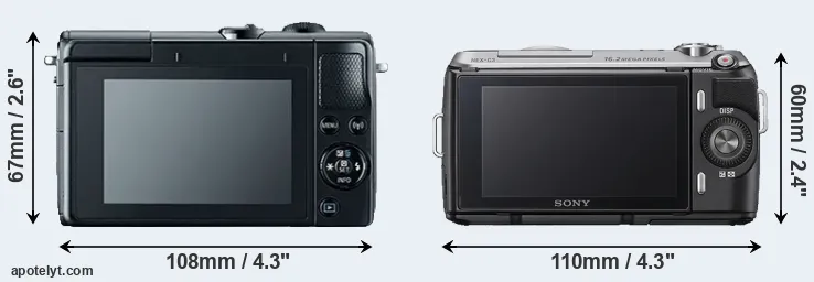 Comparison M100 or NEX-C3 rear