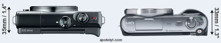 Compare M100 versus NEX-C3 top