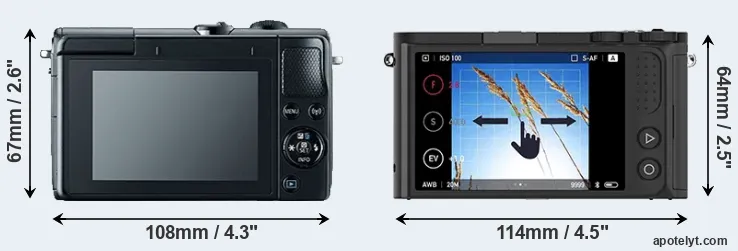 Comparison M100 or M1 rear