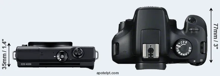 Compare M200 versus T100 top