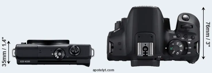 Compare M200 versus T8i top