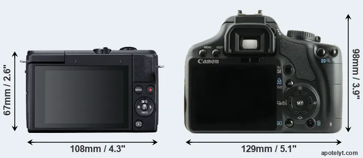 Comparison M200 or XSi rear