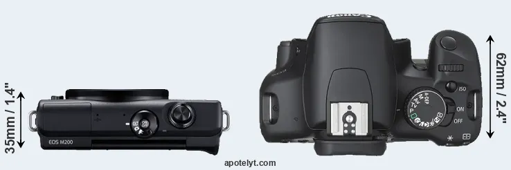 Compare M200 versus XSi top