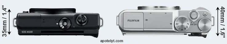 Compare M200 versus X-A10 top