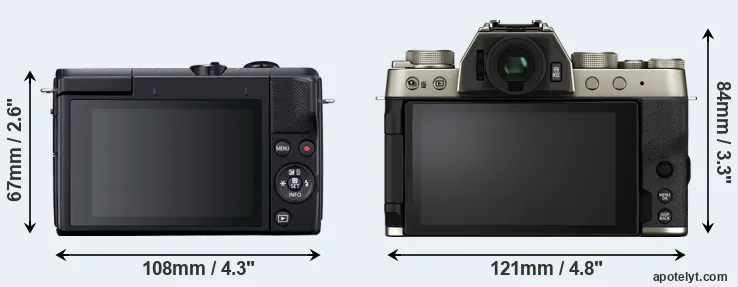 Comparison M200 or X-T200 rear