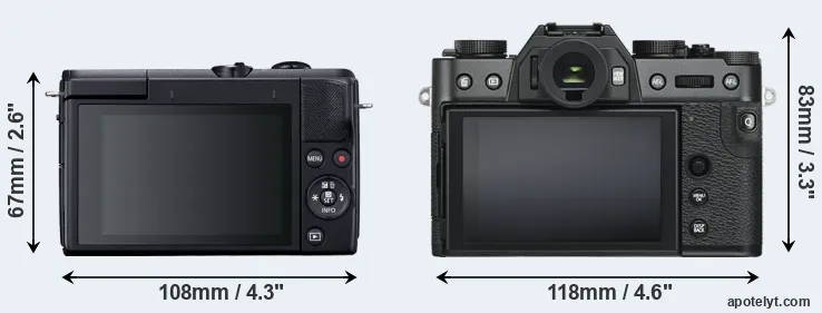 Comparison M200 or X-T30 rear