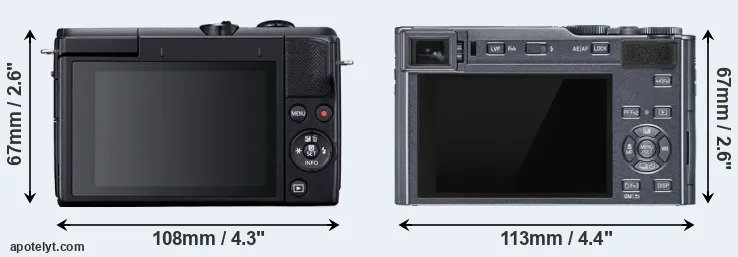 Comparison M200 or C-LUX rear