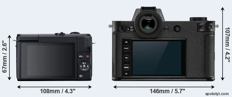 Comparison M200 or Leica SL2 rear