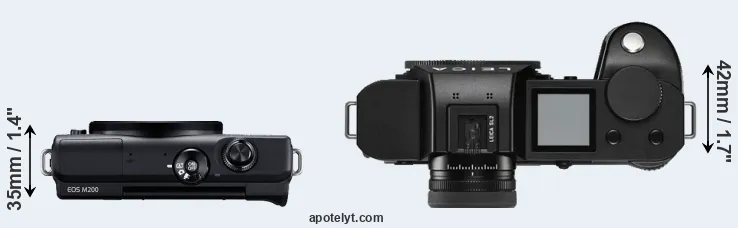 Compare M200 versus Leica SL2 top
