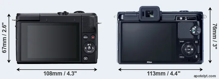 Comparison M200 or V1 rear