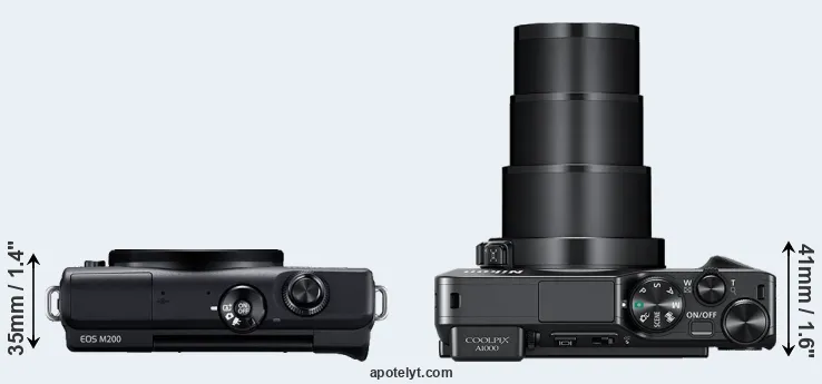 Compare M200 versus A1000 top