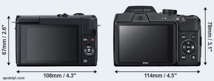 Comparison M200 or B500 rear