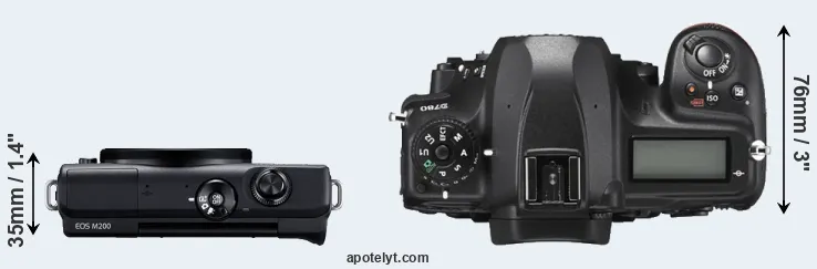 Compare M200 versus D780 top