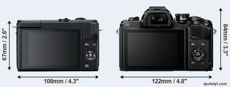 Comparison M200 or E-M10 III rear