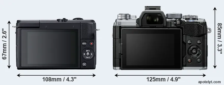 Comparison M200 or E-M5 III rear