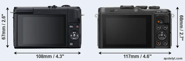 Comparison M200 or E-PL10 rear