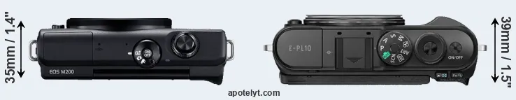 Compare M200 versus E-PL10 top