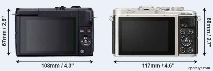Comparison M200 or E-PL9 rear