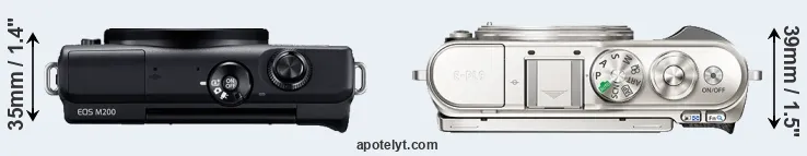Compare M200 versus E-PL9 top