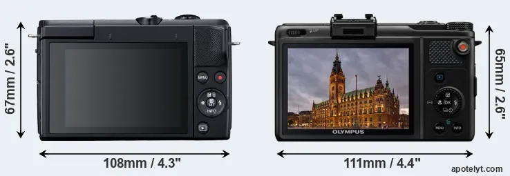 Comparison M200 or XZ-1 rear