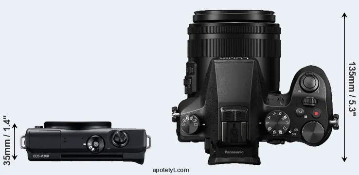 Compare M200 versus FZ2500 top